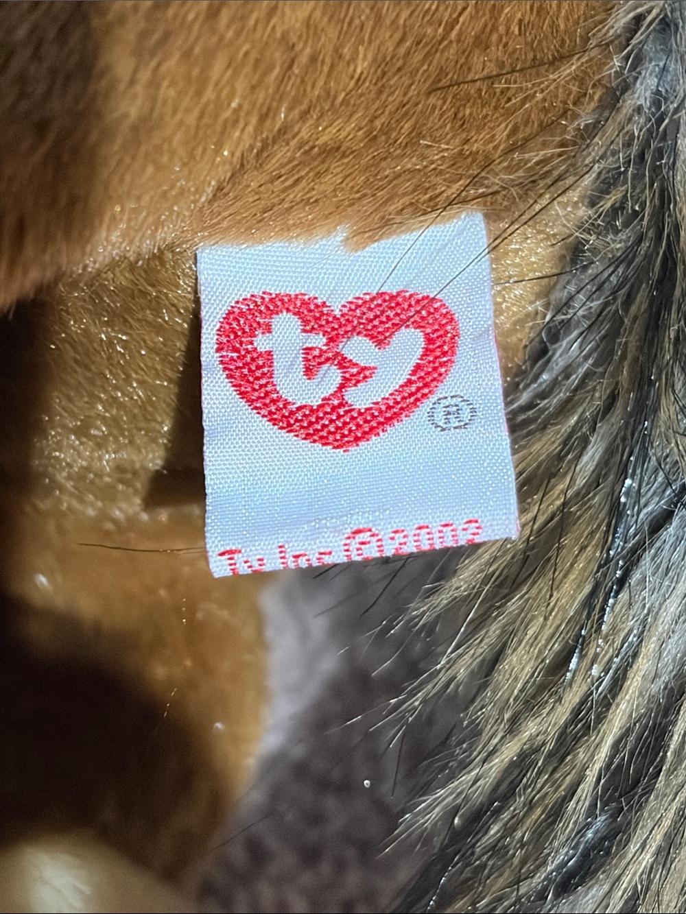 Plush Brown Horse Stuffed Animal with Cream Mane Accent - Picture 5 of 6